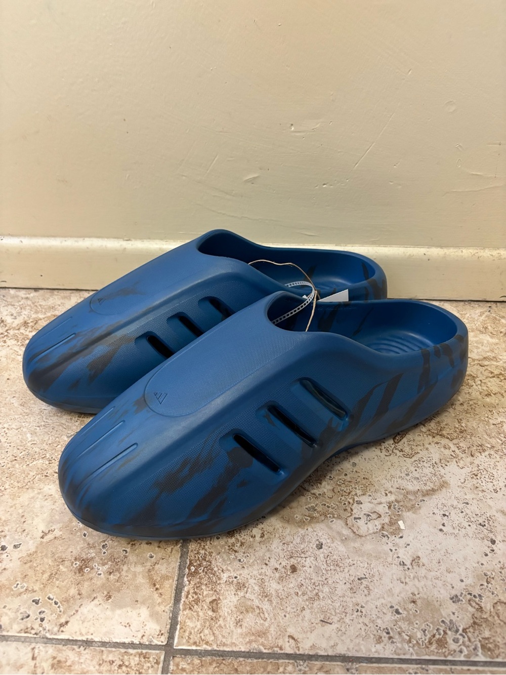 Adidas adiFOAM IIInfinity Mule Dusky Petrol Dark Blue Size 16 KJ1142